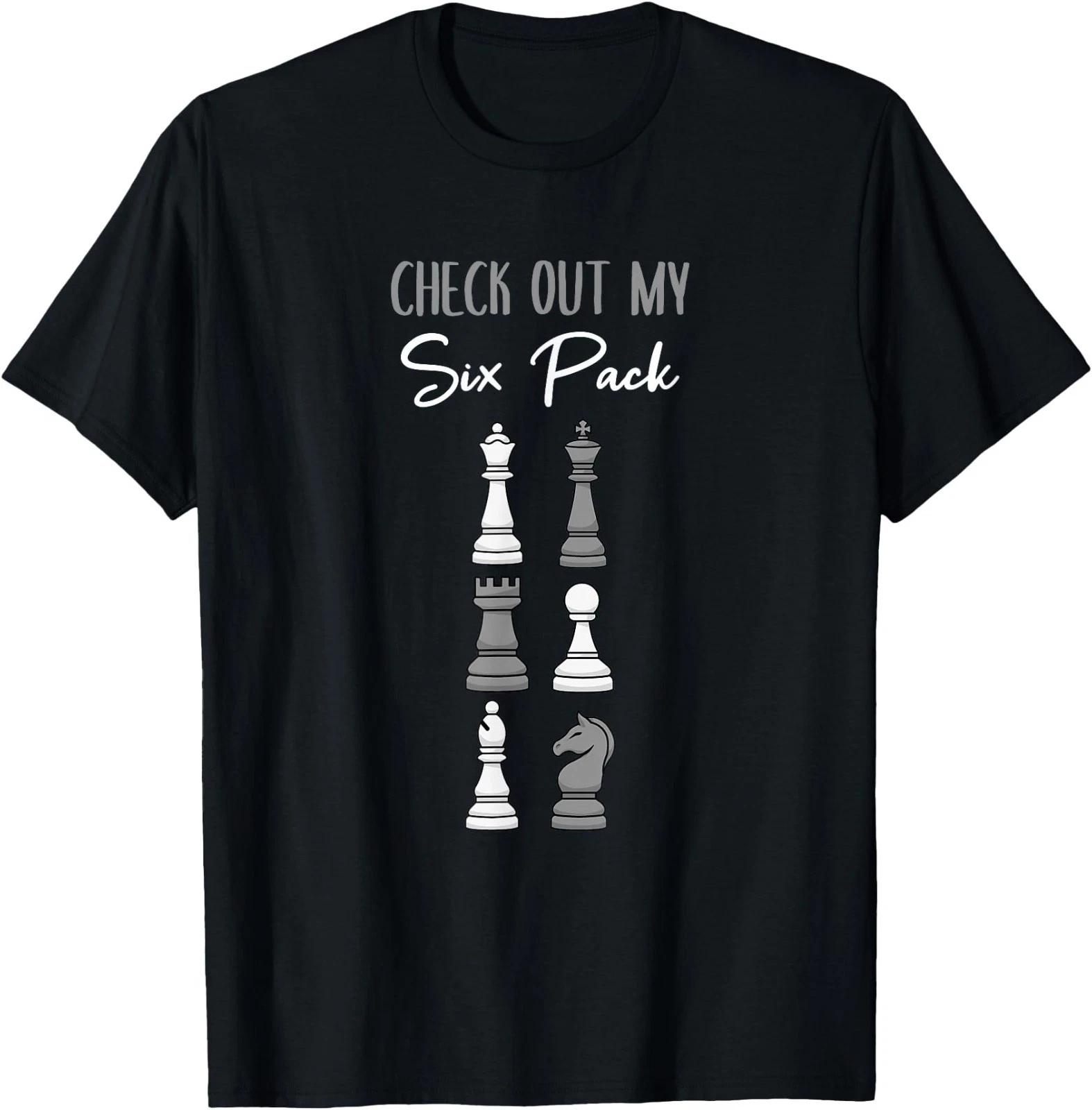 Check Out My Six Pack Chess Gift for Chess Lover T-Shirt 4XL