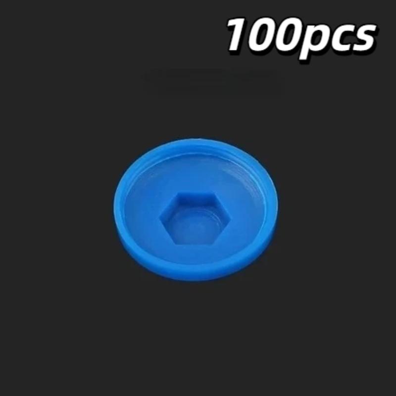 Hex Drilling Screw Cap 100/200Pcs Low Temp Resistant Covers Fit 5.2mm Self-Drilling Tail Screws Cold Area Construction