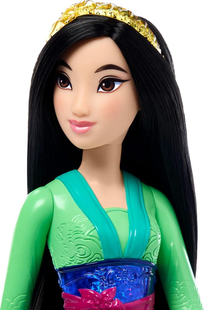 Mattel Disney Prinsesse Mulan Poserbar Motedukke med Glitrende Klær og Mattel Disney Filmleker Dukker, Tilbehør,