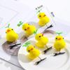 6pcs Cartoon Spring Hair Clip Four Leaf Clover Duckbill Clip Fashion Headdress  Women Girl