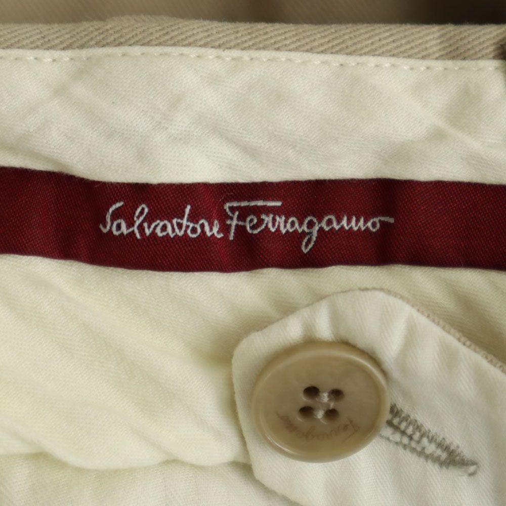 Salvatore Ferragamo Made In Italy Chino Pants 50 Beige Men's Used