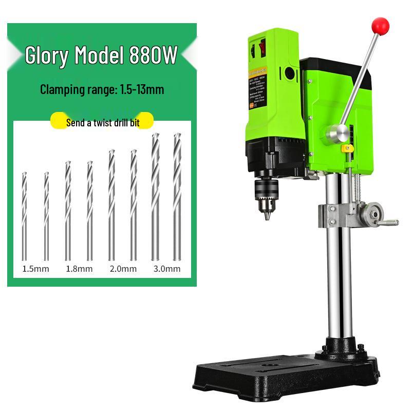Mini 220V Variable Speed Electric Drill Press for Home Use, Multifunctional for Small Industrial Tasks & Buddhist Bead Making