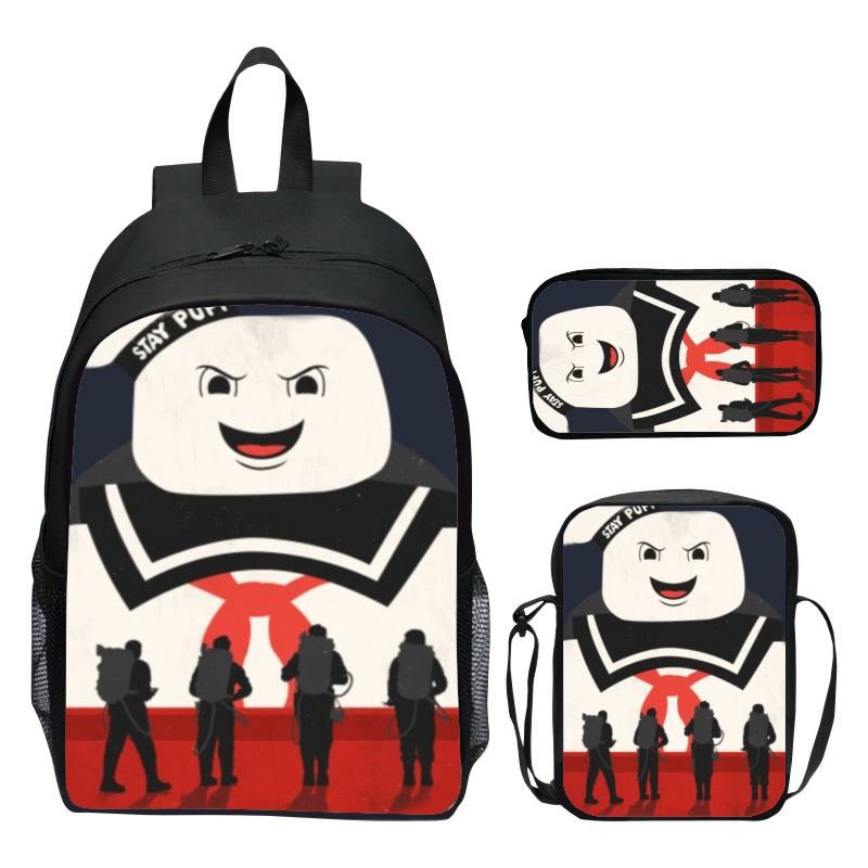 16 inch children's backpack set Ghostbusters elementary school backpack, toddler backpack, shoulder bag, pencil case
