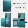 For Samsung Galaxy S22 5G Case JEEHOOD J09 RFID Blocking Card Holder Leather Back Phone Cover Magnetic Case