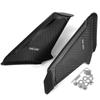 2x Carbon Fiber Look Motorcycle Front Fairing Side Winglet Wind Fin Spoiler Trim