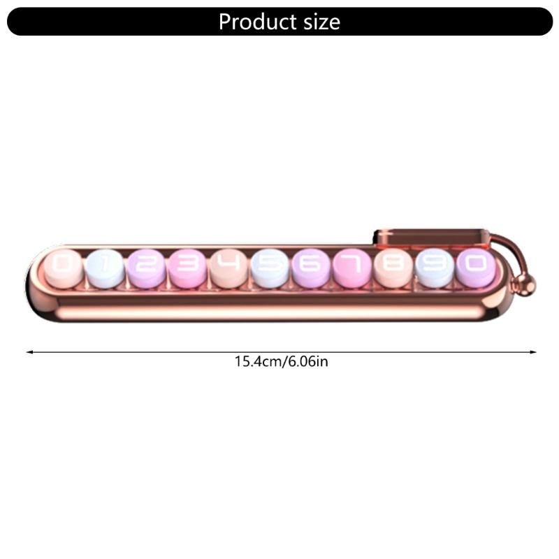 Easy To Install Quick Change Temporary Car Parking Marker Park Number Plate Display with Fashion Designs for City Use