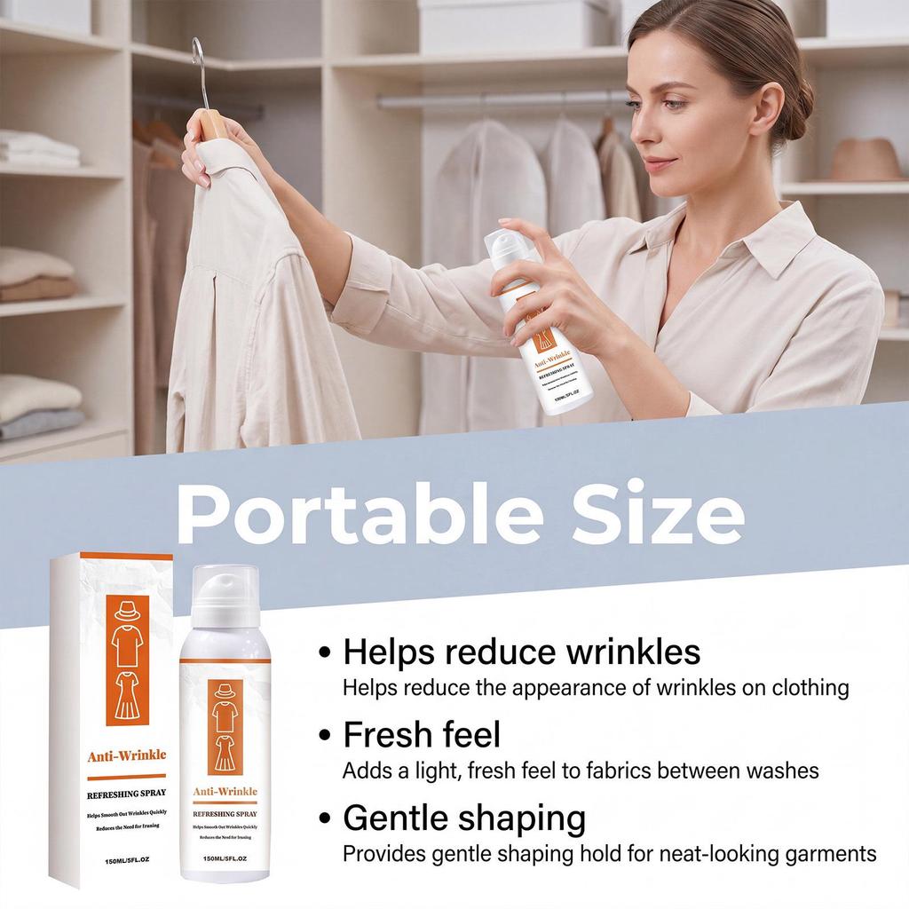 Daily Gentle Refreshing Spray - Keeps Shirts Soft and Smooth, Quickly Removes Wrinkles
