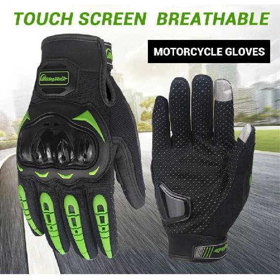 Motorcycle Gloves Anti Fall Anti-collision Off-road Riding Gloves Summer New Breathable Touch Screen Full Finger Gloves M-2XL