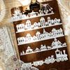 5Pcs/Bag Vintage Hollow Lace paper Aesthetic Decorative Junk Journal DIY Scrapbooking Creative Stationery Decor Paper Set