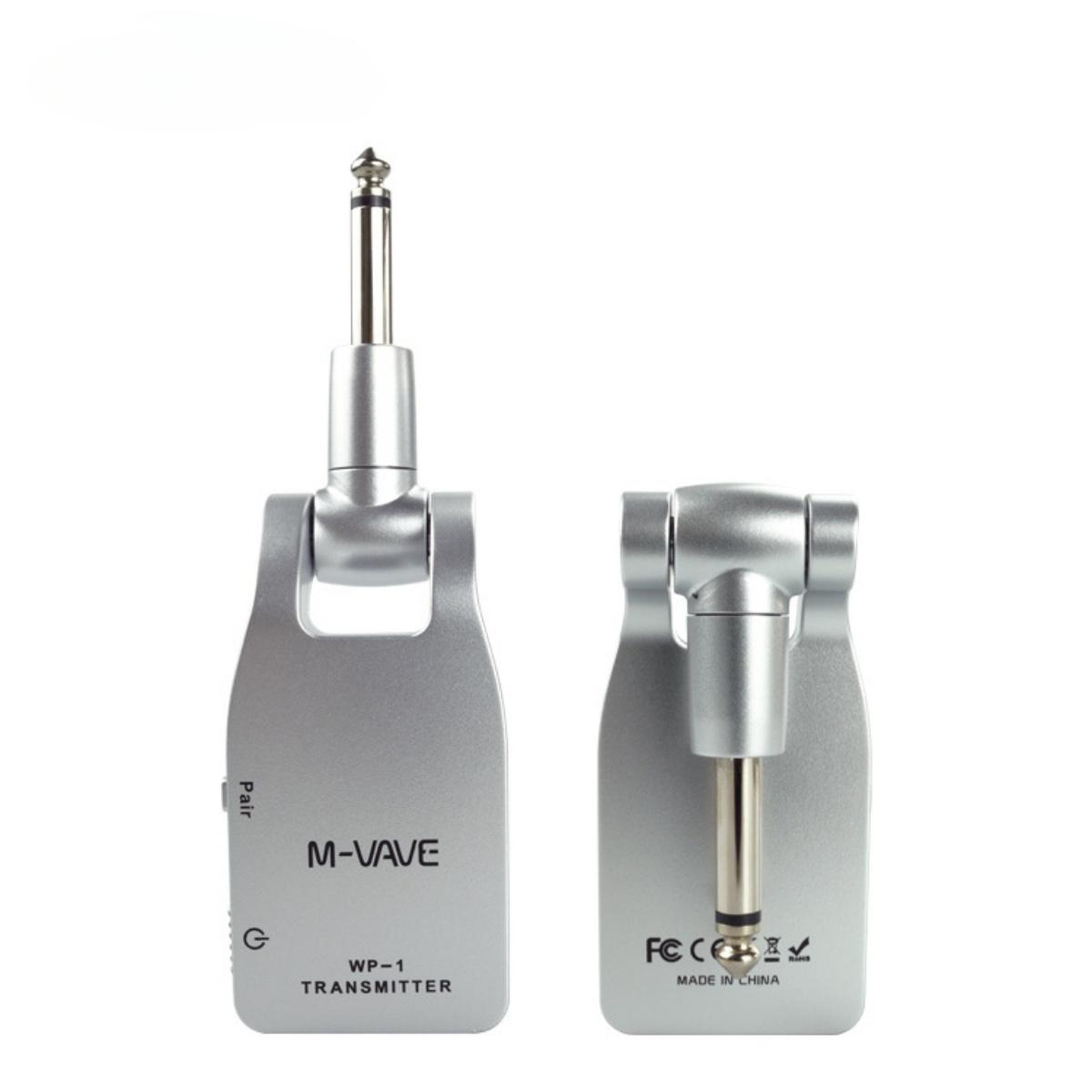 M-VAVE WP-1 2.4G Беспроводная система для гитары Передатчик/Приемник|Сверхнизкая задержка|с 4 каналами|Дальность передачи 30 м|Поворотный на 280°