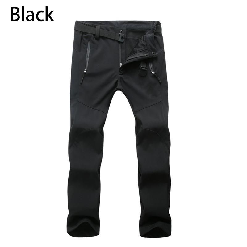 

Зимние мужские флисовые теплые походные брюки софтшелл для активного отдыха, ветрозащитные, для кемпинга, рыбалки, катания на лыжах, треккинга XS чёрный