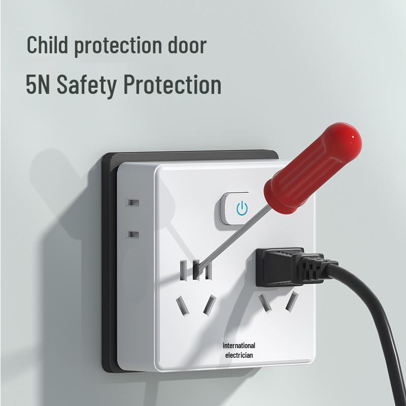 86 Type Wireless Multi-function Socket Adapter Panel Converter