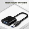 1080P PC Computer USB3.0 To VGA Video Converter VGA Female To USB3.0 Male Adapter for Laptop Top Box Monitor Projector