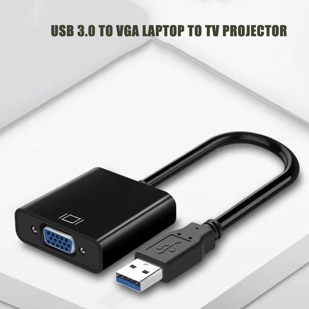 1080P PC Computer USB3.0 To VGA Video Converter VGA Female To USB3.0 Male Adapter for Laptop Top Box Monitor Projector