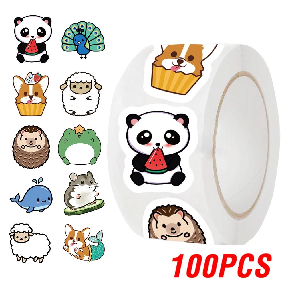 

100-500pcs Animals Pandas Cartoon Graffiti Stickers DIY Phone Guitar Laptop Notebook Suitcase Waterproof Sticker Kids Toy