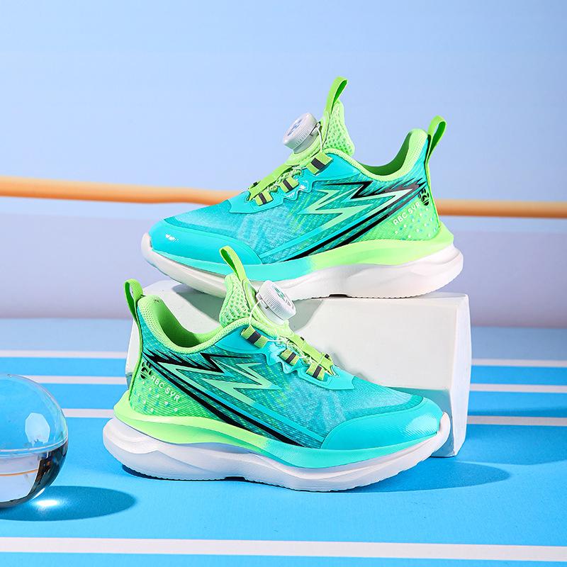 

Foreign trade new four-season children s basketball shoes medium and old children s rotating buckle breathable mesh non-slip and wear-resistant act 29