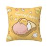 Aangepaste Anime Gudetama Cartoon Kussenhoes 40x40cm Zacht Luxe Sierkussen Woonkamer Decoratie