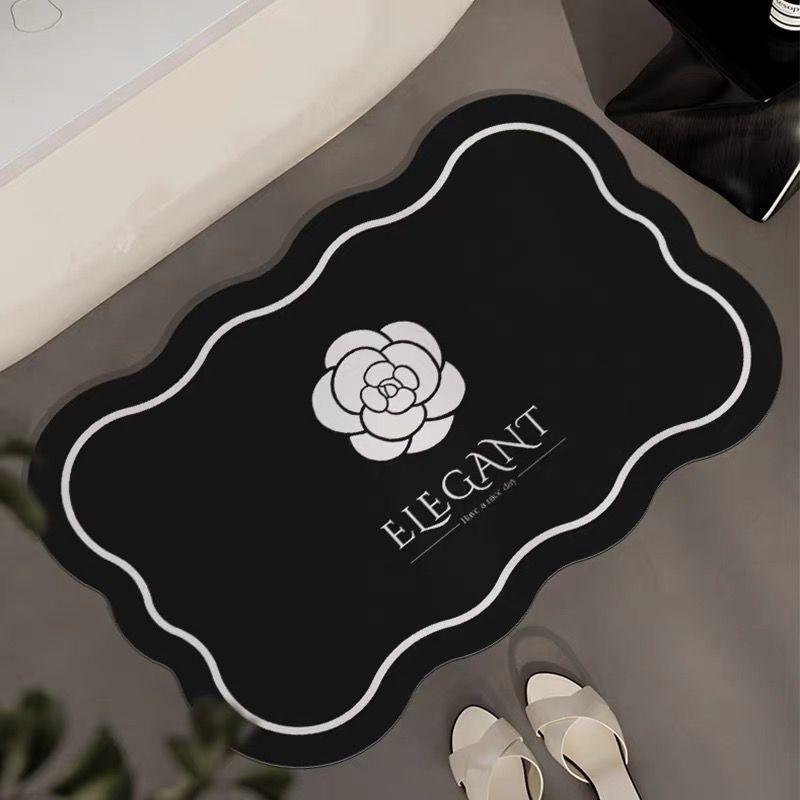 Xiaoxiangfeng Bathroom Diatom Mud Floor Mat Bathroom Door Water Absorption Anti-slip Mat Household Wear-resistant Quick-drying Door Mat