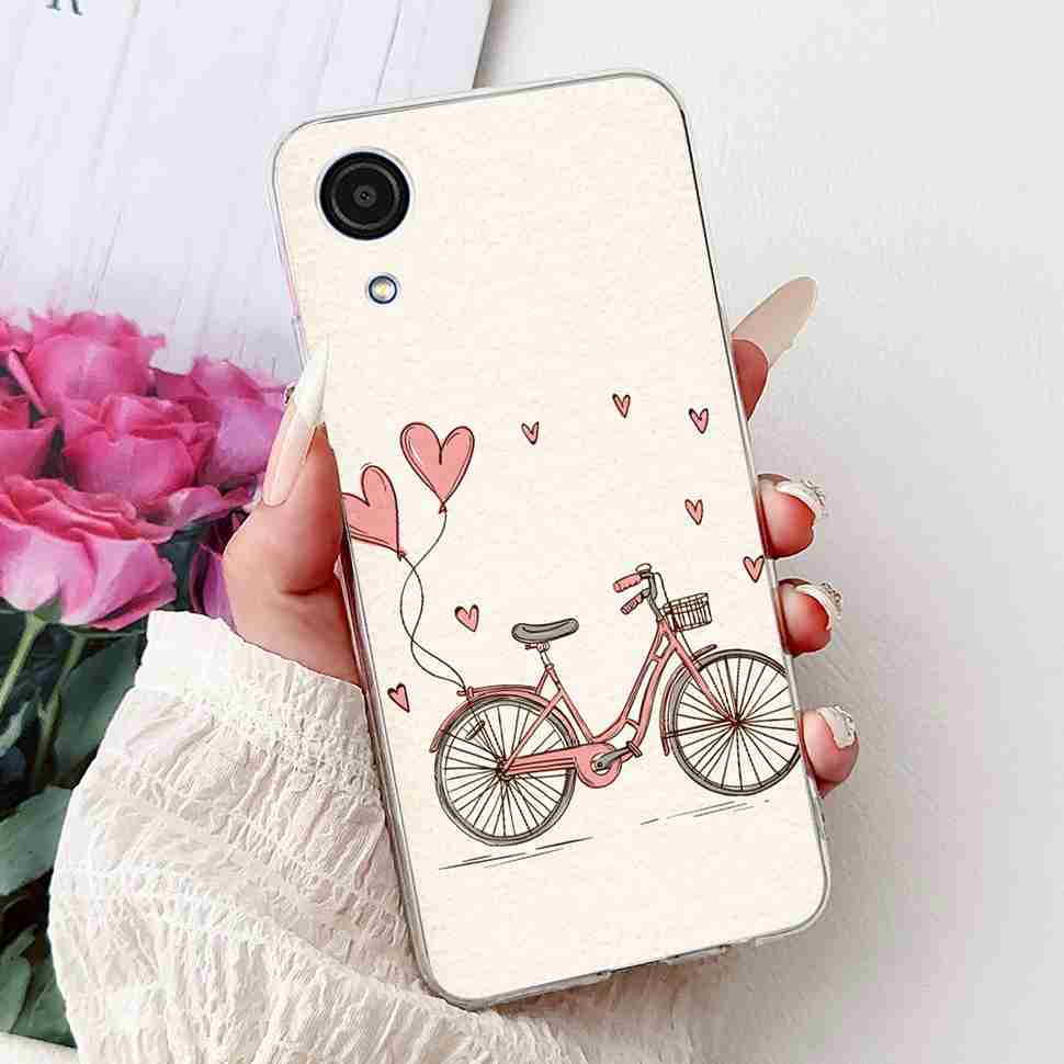 For Samsung A03Core Case Soft Silicone Cute Heart Painted Cover Case For Samsung Galaxy A03 Core SM-A032F TPU Fundas Capa