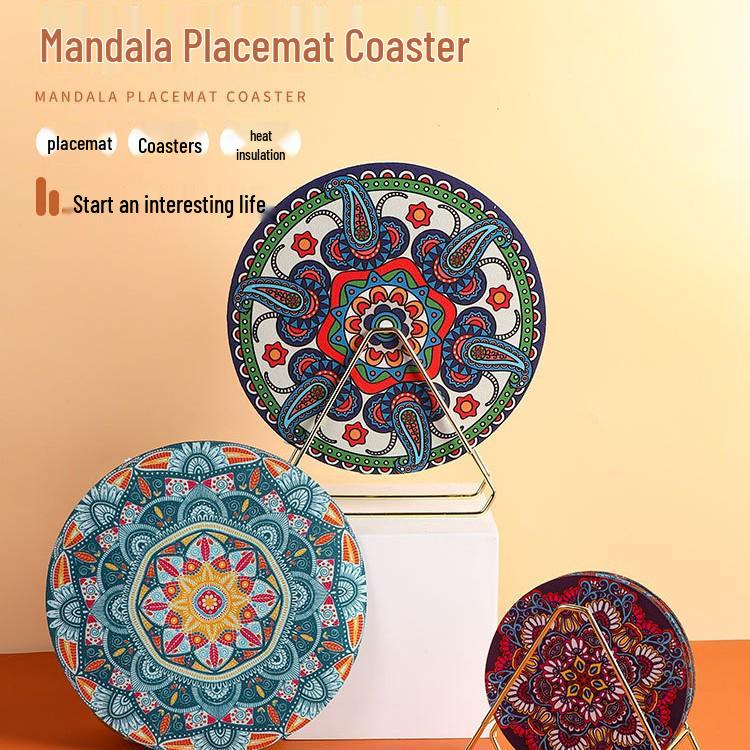 

Nordic Silicone Heat-Resistant Table Mat - Multi-Use for Bowls, Pots, Plates, Cups. Glorious Lotus 17cm