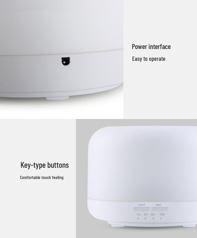 Silent Ultrasonic Aromatherapy Diffuser Night Light for Bedroom