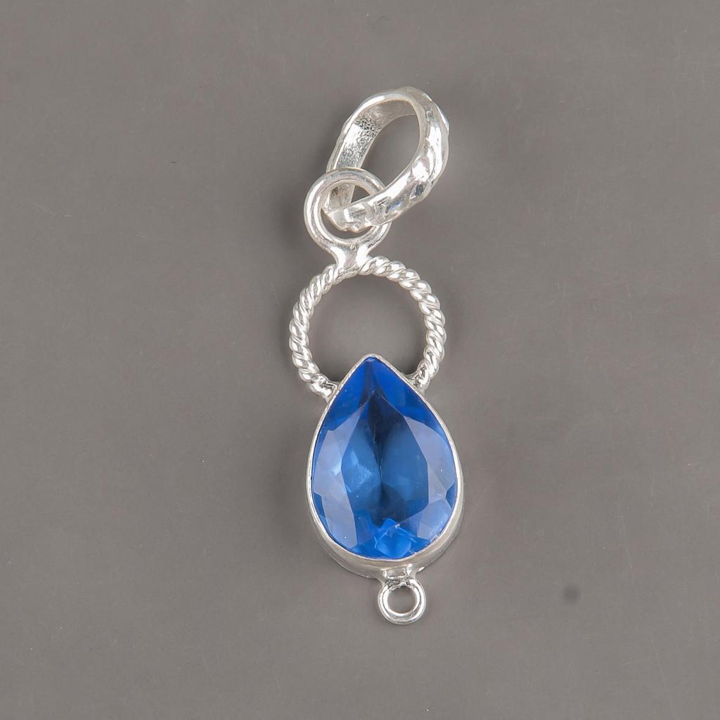Tanzanite Handmade Gemstone Pendant, 925 Solid Sterling Silver Pendant Antique Jewelry, Pendant For Engagement Gift
