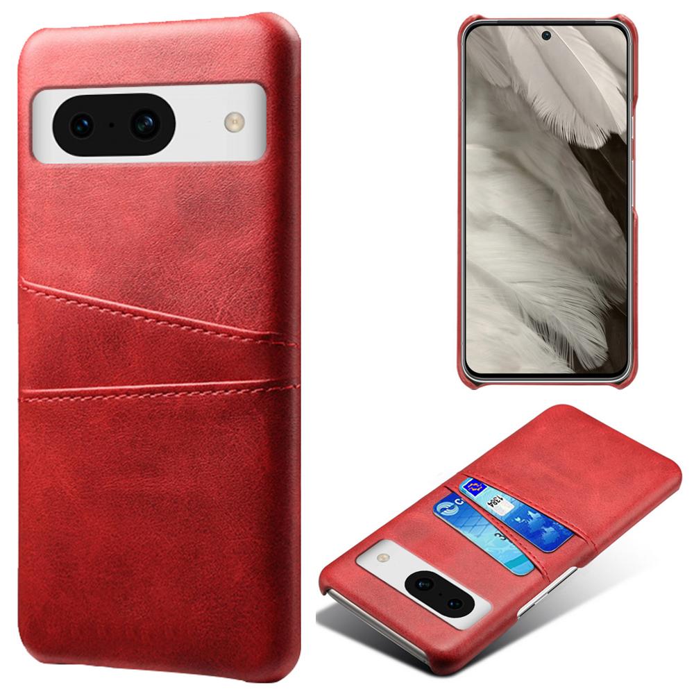 For Google Pixel 8a Case PU Leather+PC Phone Cover with 2 Card Slots
