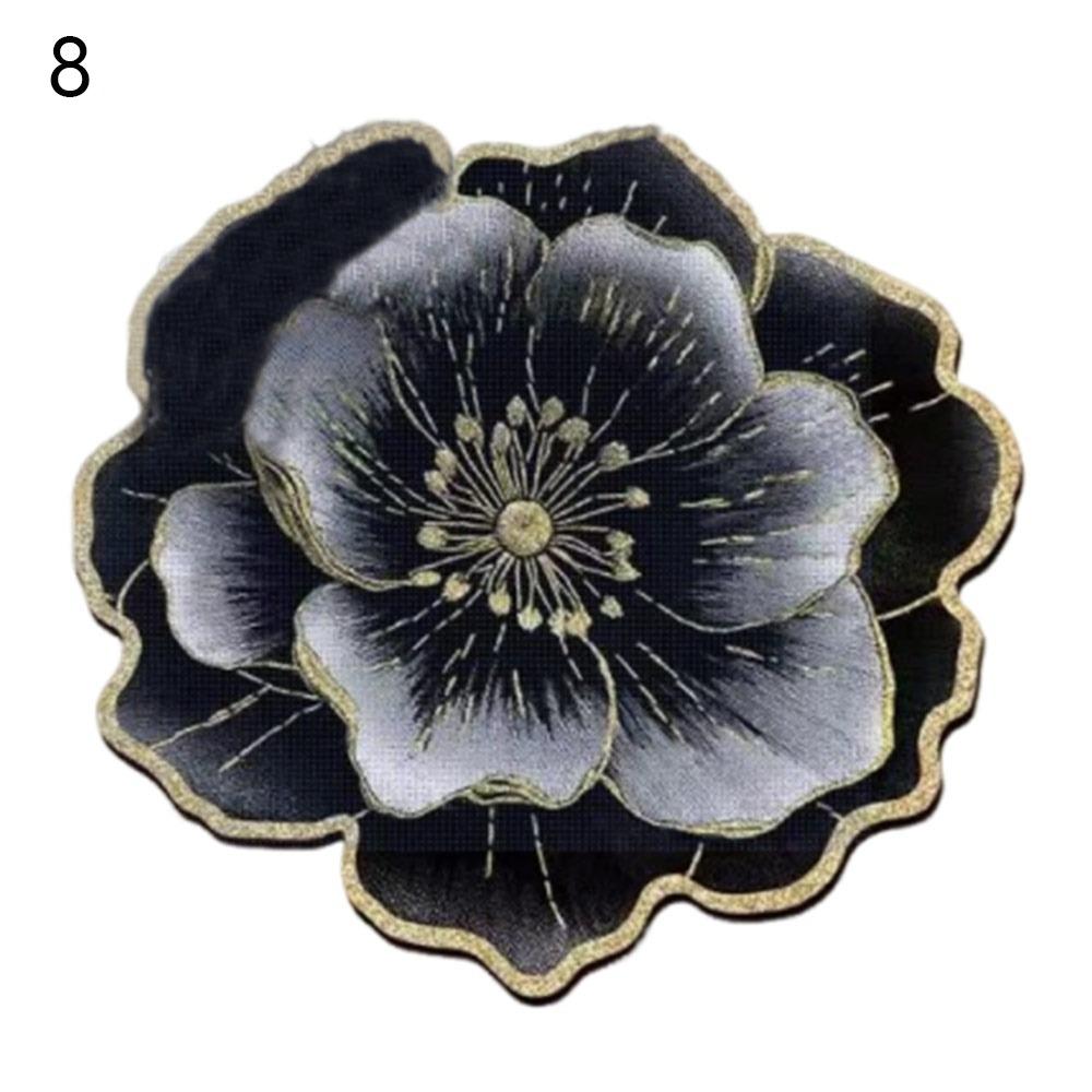 

Special-shaped Flower Carpet Crystal Velvet Door Gasket New Lotus Floor Mat