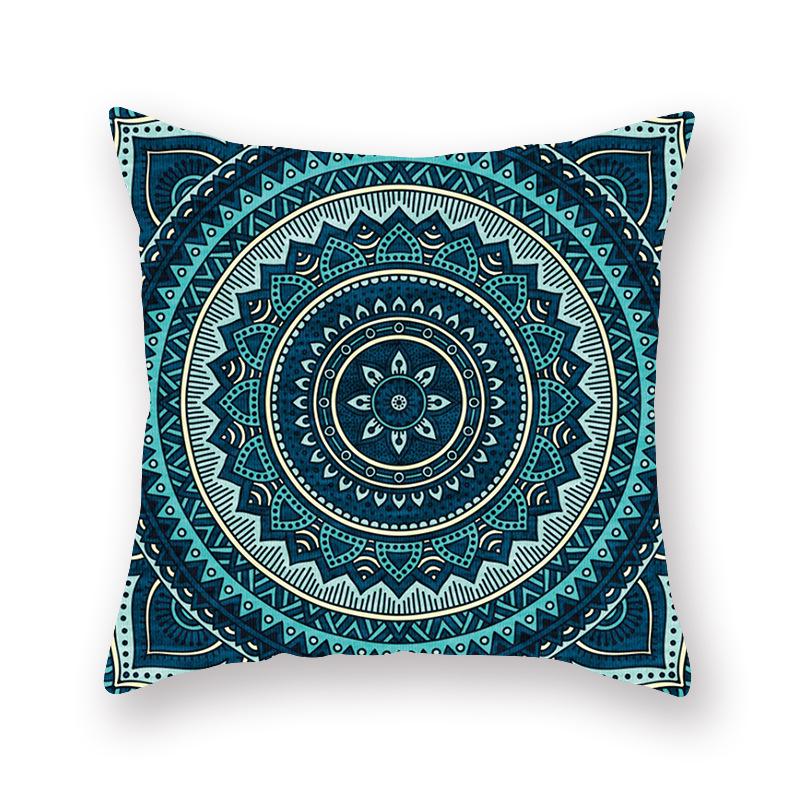 Ethnic Style Pillow Case Mandala Interior Home Decoration Cushion Bed and Breakfast Retro Atmosphere Arrangement Cushion