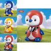 Plastic Pressing Penguin Toy With Rebound Mechanism For Kids Interactive Play