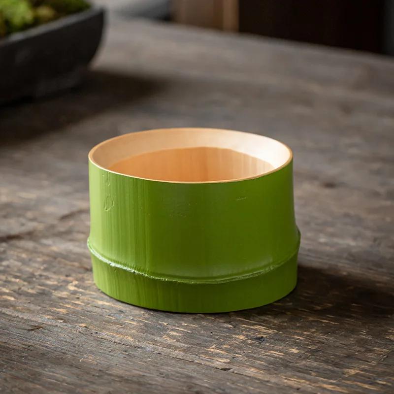 Sushi Snack Plate Bamboo and Wood Tableware Natural Wooden Plate Creative Snack Plate Tea Tray Dry Fruit Tray Fruit Bowl