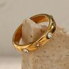 Metal Rings Fashion Dating Jewelry Stainless Steel Texture Comfortable Rings for Adding a Touch of Color to Any Look