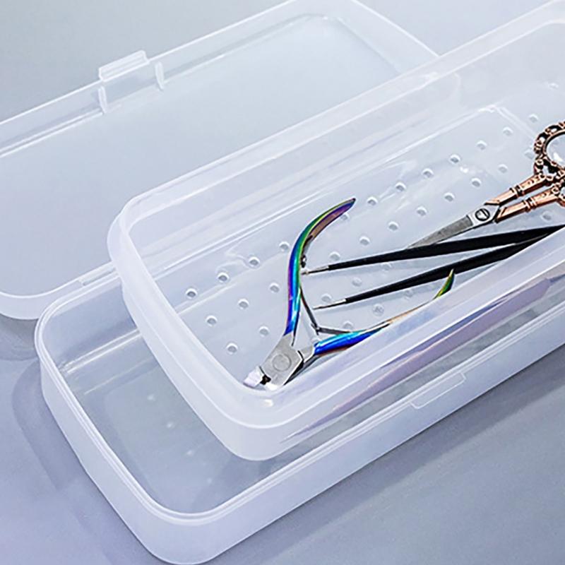 Manicure Implement Sanitizer Cleaner Nail Art Tools Storage Box Manicure Accesories Organized for Salons and Home Use