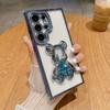 Rhinestone quicksand bear mobile phone case is suitable for Samsung S25ULTRA electroplating A24ULTRA soft protective case S23S22