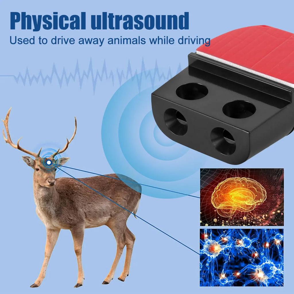 4 bucăți Dispozitiv de avertizare pentru căprioare Fluieruri portabile pentru respingerea căprioarelor Mini Siguranță pentru mașină Fluier pentru căprioare rezistent la intemperii Alertă pentru animale