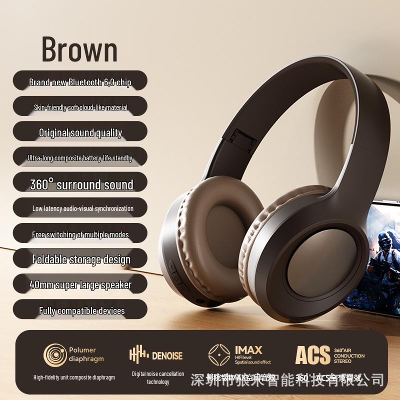 Retro F36 Bluetooth Over-Ear Headset 6.0: Long Battery, Perfect for Gaming
