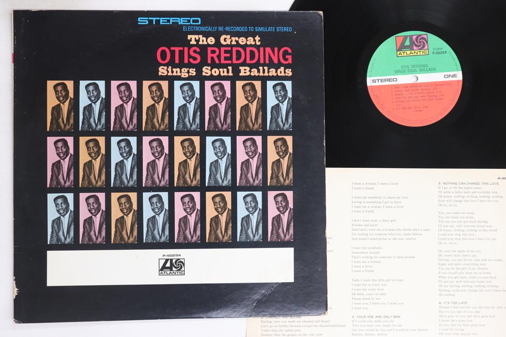 LP Record OTIS REDDING - Great Otis Redding Sings Soul Balla P6029A ATLANTIC 1972 Japan Soul/Funk Used