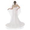 Elegant 2 Tiered Bridal Veils with Flower Studs Perfect For Wedding Ceremony And Bride PhotoShoots Occasion
