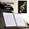 Clips Personalizabil A4 Ne-reflectorizant pentru Partituri de Pian cu Pagini Insert Insertabile Multi-strat pentru Depozitare