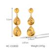 Geometric Tassel Titanium Steel Earrings Minimalist Drop Dainty Jewelry for Women Unique Design