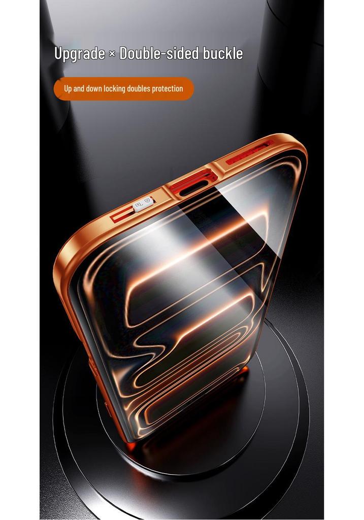 iPhone 17 Pro Max Dubbelzijdige Metalen Magnetische Glazen Hoes door Wanmagwang: Valbestendige Harde Schaal
