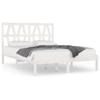VidaXL Bed Frames White Solid Pine Wood 120x200 Cm 3103994