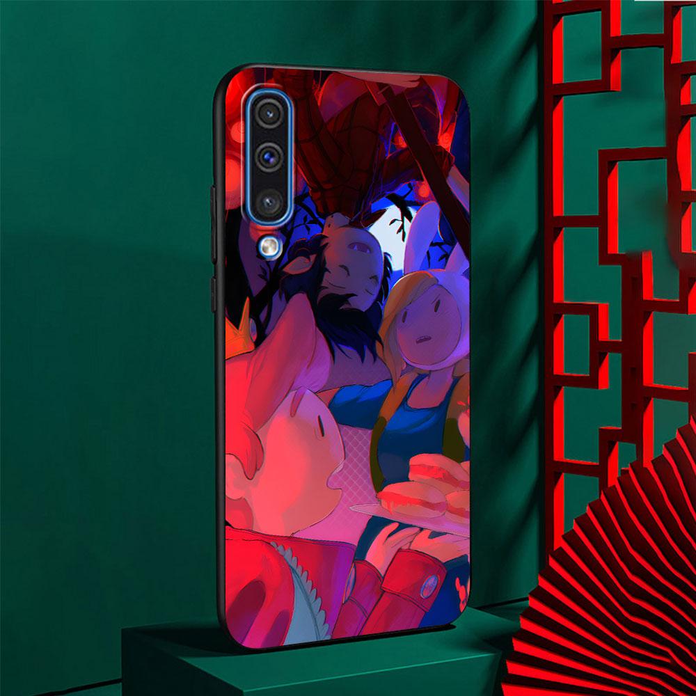 Adventure Fionna & Cake Time Case for Samsung Galaxy A03 A04s A20 A30 A20e A70 A70s A50 A40 A30s A50s A20s TPU Black Phone Cover