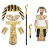 Adult Pharaoh Headpiece, Egyptian Collar Cuff Snake Bracelet Necklace Egyptian Halloween Costume Accessory for Women Men