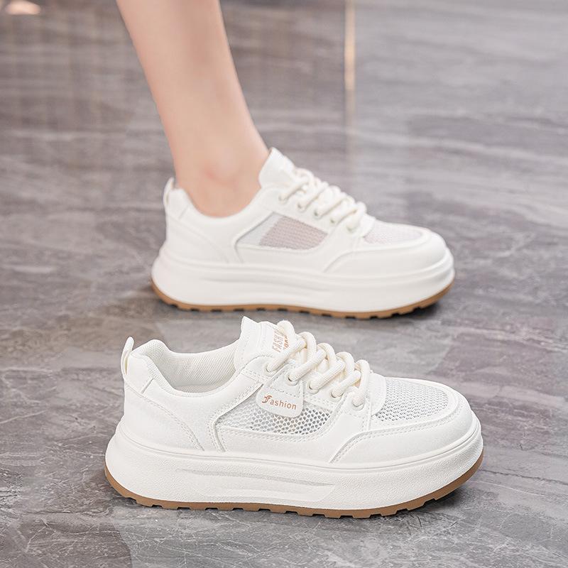 Summer new ins trendy student platform mesh breathable casual board shoes H