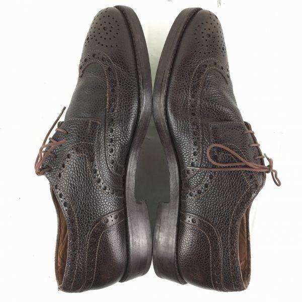 LNDVAY & SCHWACZ Wingtip Business Shoes Size 41 25.5-26.0 Dark Brown(USED)