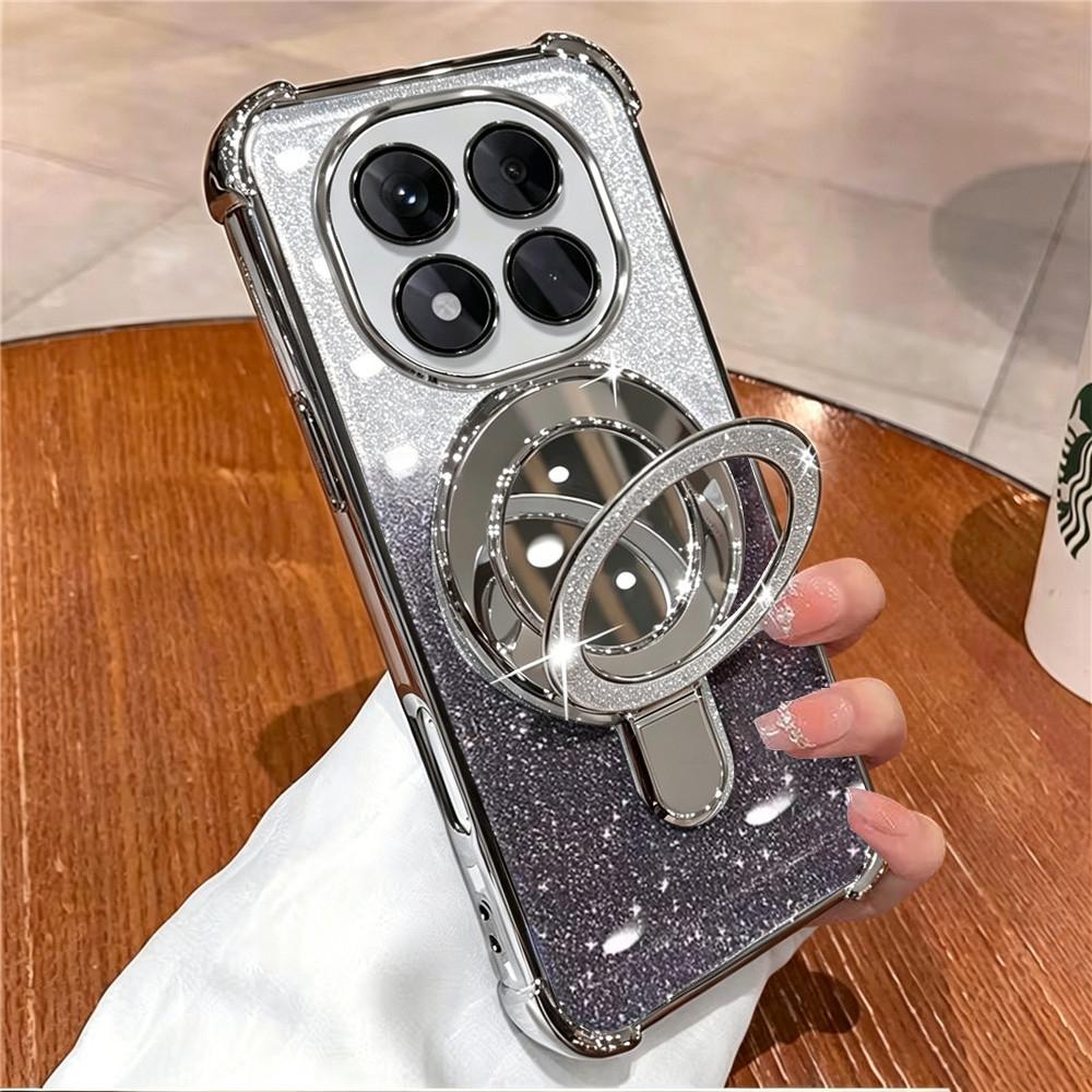 Luxus Beschichtung Glitzer Spiegel Halter Handyhülle Für Samsung S26 S25 S24 S23 S22 S21 Plus Fe Ultra Edge Stoßfest Silikon Hülle For Samsung S21
