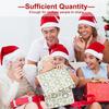 30PCS Adults Kids Christmas Hats Non-woven Fabric Santa Claus Xmas Hats Cap Merry Christmas New Year Party Festival Decor Gift