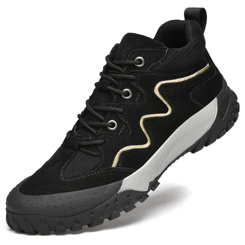 

Зимняя мужская спортивная модная обувь для тенниса на резиновой подошве, повседневная спортивная обувь, весенне-осенняя мужская обувь для бега, для активного отдыха, походов и путешествий 44 чёрный