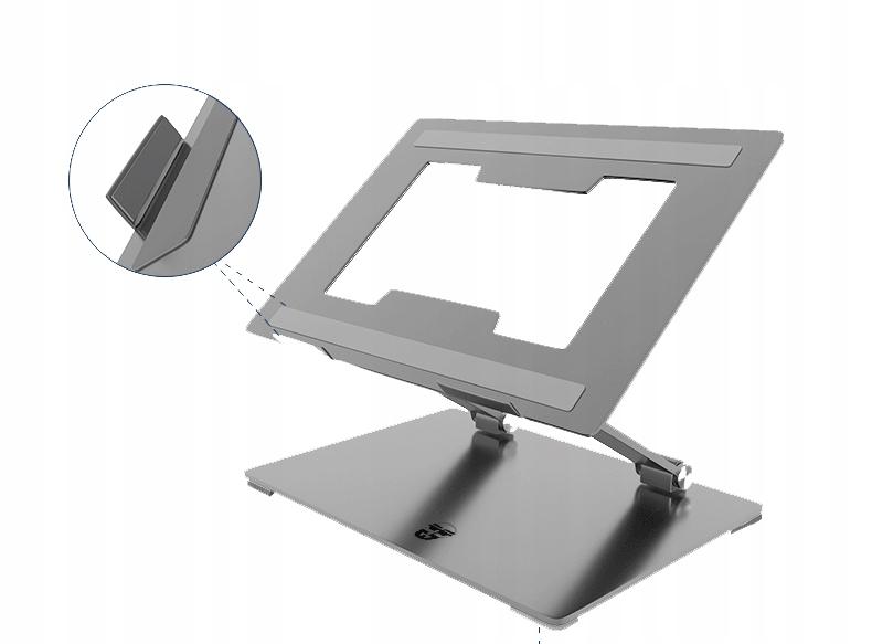 Laptop állvány, állítható alumínium térdig érő asztal + ingyenes